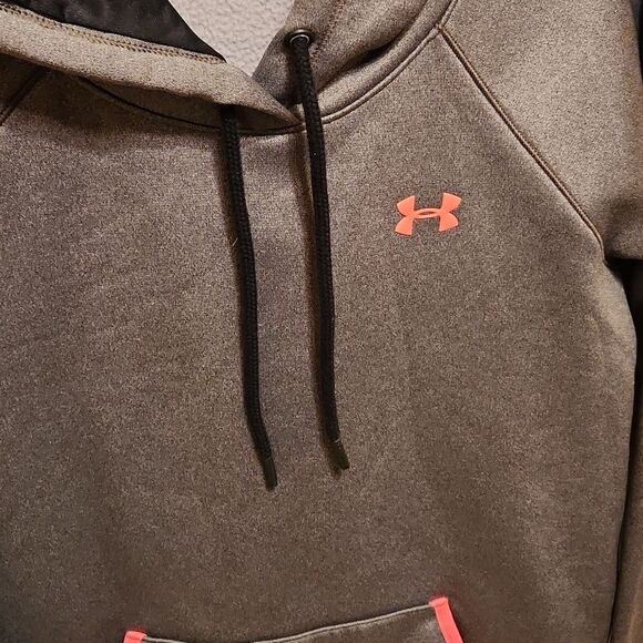 Under Armour Women's "Storm 1" Gray Pullover Hoodie w/ Pink Detailing Size S - Picture 4 of 7